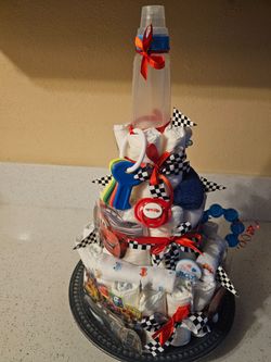 3 Tier cars Diaper Cake