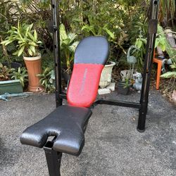 WEIDER  PRO  ADJUSTABLE  BENCH  PRESS  BENCH • ALSO HAVE STEEL & RUBBER DUMBBELLS • BUMPER PLATES• STEEL OLYMPIC PLATES • 5-6-7 FT BARS • EZ CURL BARS