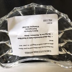 Lead Crystal Crescent Side Dishes 4 ct.