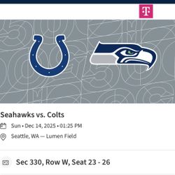 Seahawks vs. Colts