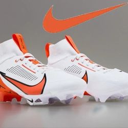 Brand New Nike Vapor Edge Pro 360 2 Football Cleats White Orange Men Size 11.5