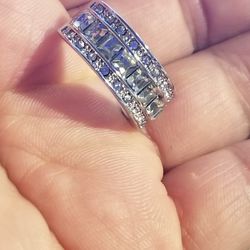 Gorgeous princess Cut Women's Wedding Engagement Promises Ring Size 7