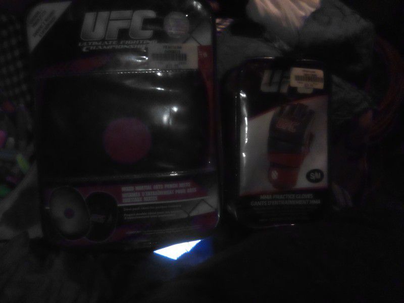 UFC Martial Arts Punch Mitts And UFC MMA Practice Gloves