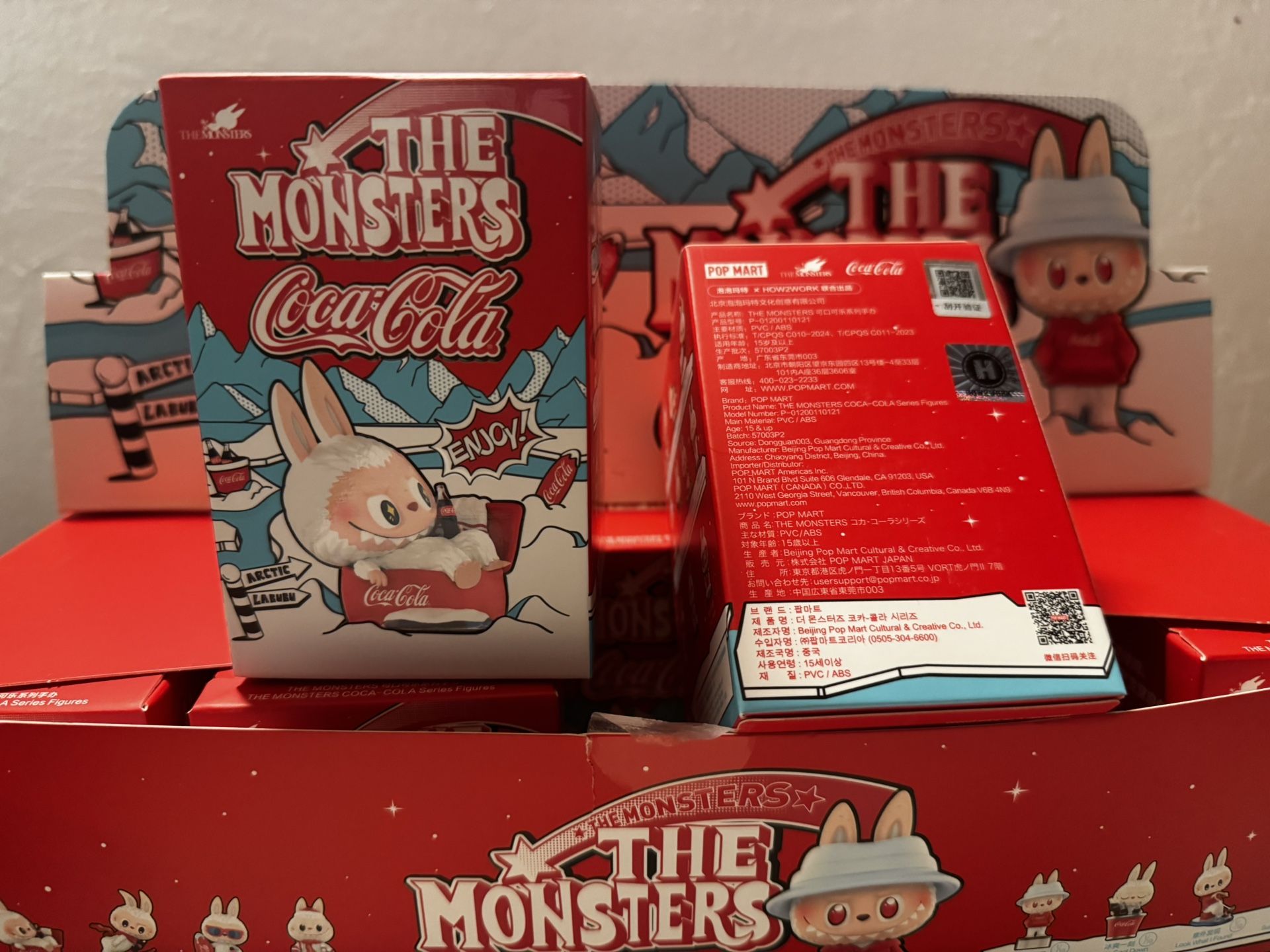 Authentic Labubu SEALED NEW POP MART THE MONSTERS Coca-Cola Series Figures Blind