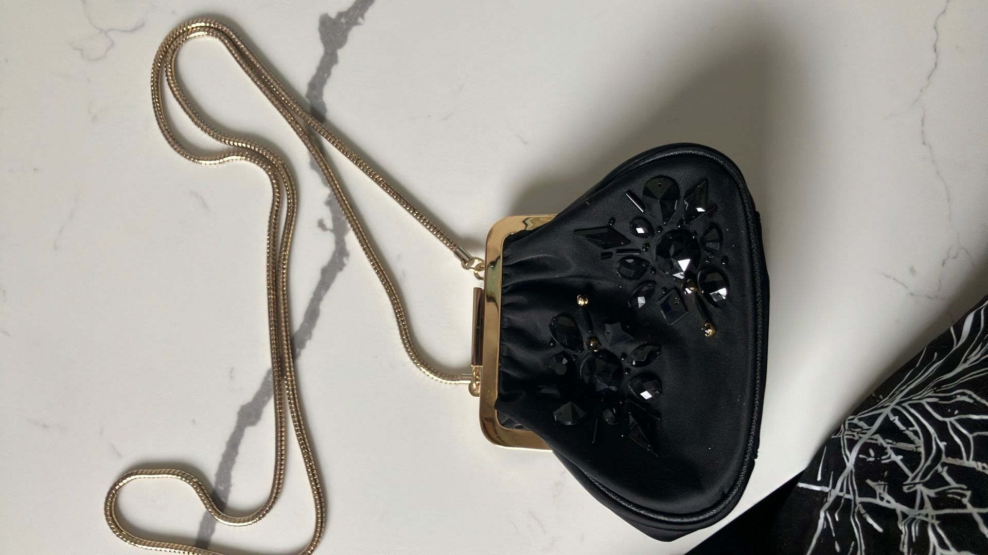 Kate Spade Jeweled Clasp Purse 2way Chain Bag