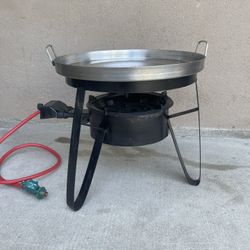 Disco Con Base Y Quemador Metal Resistente