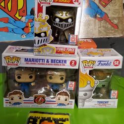 Funko Force Pop +Torchy + Marrioti Becker +Accesories