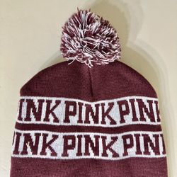 Victoria’s Secret Pink Pom Pom Beanie (T21)