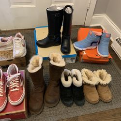 Girls Fall/Winter Boots And Gym Shoes