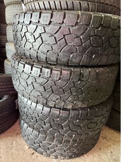 LT275/70R18 10 ply 4 used tires toyo open country A/T