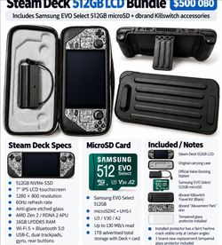 Steam Deck LCD 512GB Bundle