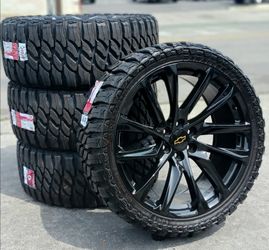 22” Chevy Silverado GMC Sierra Replica Wheels & Tires Tahoe Yukon Escalade Suburban Rines Y