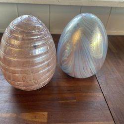 6” Glass Eggs 