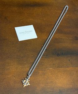 James Avery Four Winds Anchor Pendant with Chain