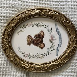 Bear Frame Nursery Decor Vintage Style 