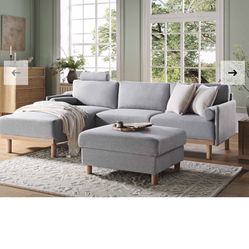 Daals Timber Marl Grey Sectional 
