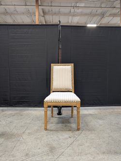 Farmhouse Style Upholstered Dining Chair with Nailhead Trim