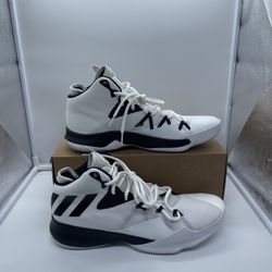 Adidas - “ Dual Threat ‘17 “ Basketball Shoes | White Core Black White ( Men’s Size 11 US )