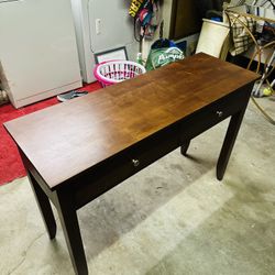 Dark Wood Console Table