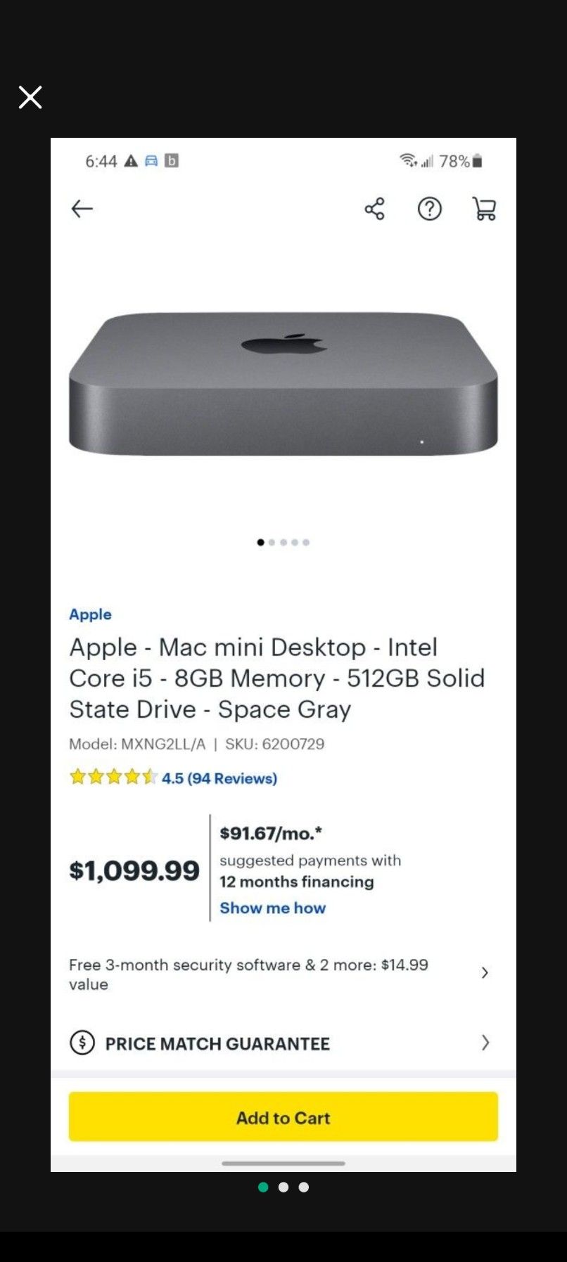 Apple MacMini + Wireless Keyboard & Trackpad