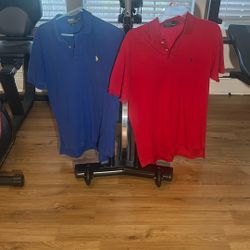 two Men’s Size Medium Polo By Ralph Lauren Shirts gently used 