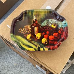 4 Pc  Set  4 Inch By 6 Inch Metal Trays 