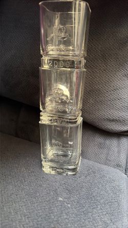 crown royal 2000 square glasses - Set of 3