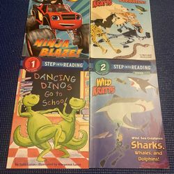 Step Into Reading Books 4 Books For $8