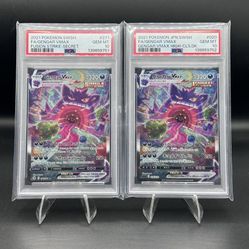 Sequential PSA 10 Gengar VMAX 271/264 & Japanese Gengar 020/019 VMAX Pokemon Card