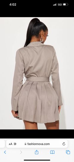 Fashion Nova Pinstripe Dress / Blazer Dress for Sale in Los Angeles, CA -  OfferUp