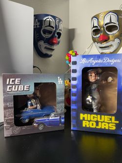 Miguel Rojas + Ice Cube Lowrider 2026 Dodgers Bobblehead Bundle