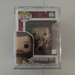 WWE Edge Signed Funko Pop With Inscription COA