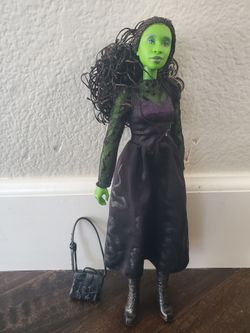 WICKED Movie Elphaba Witch Barbie Doll
With Grimmerie Bag