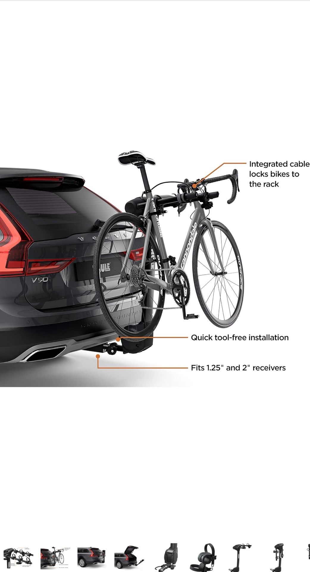 THULE VERTEX  RACK 2-BIKE HITCH RACK