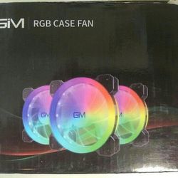 GIM 3 PIECE RGB CASE  FANS
