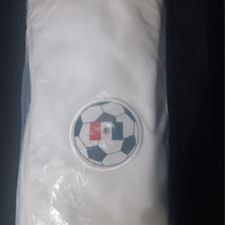 Men's Large White & Red Soccer Warm Up Training Jacket 