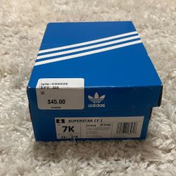 Adidas Superstar CF Size 7K