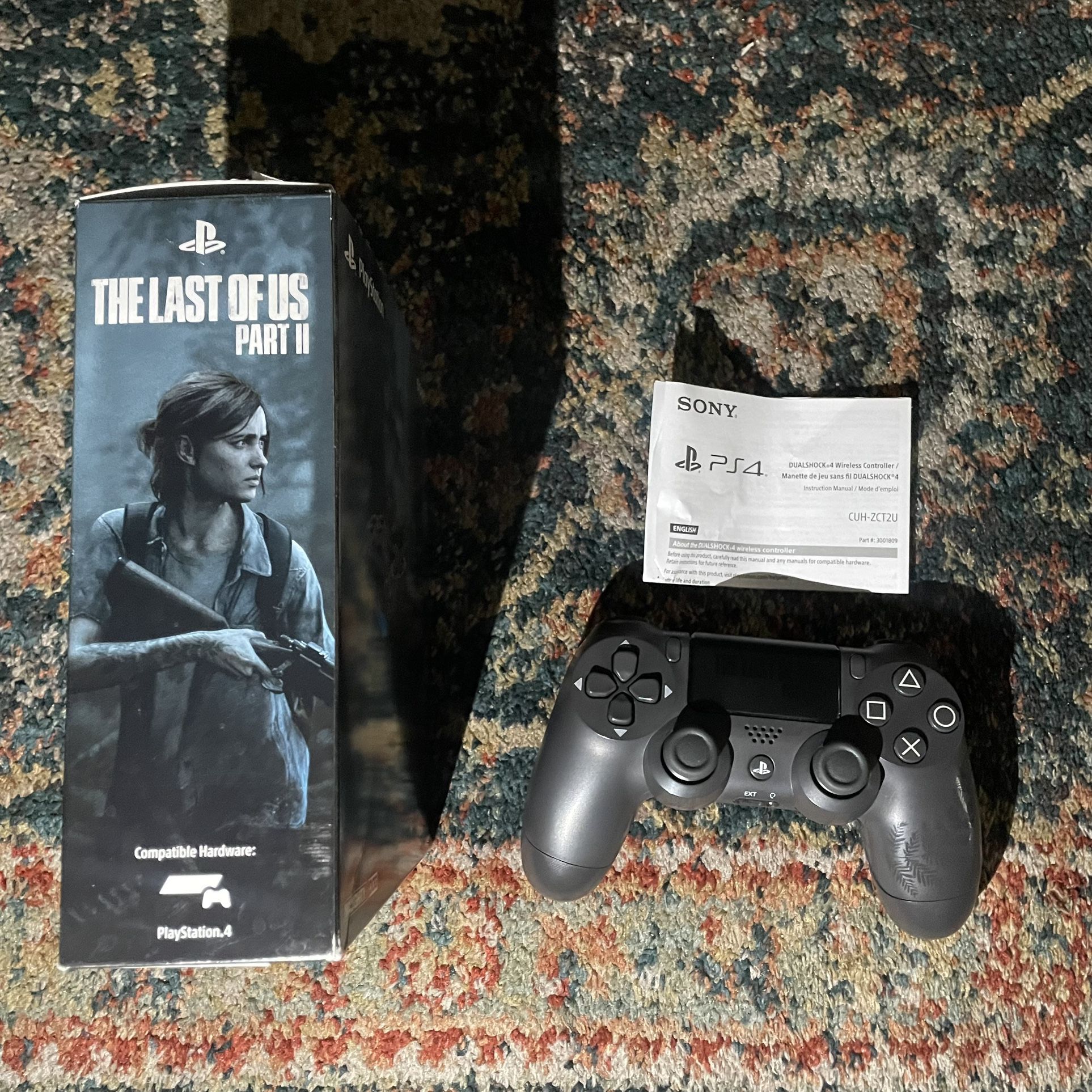 The last of us part 2 ps4 controller with box and manual
