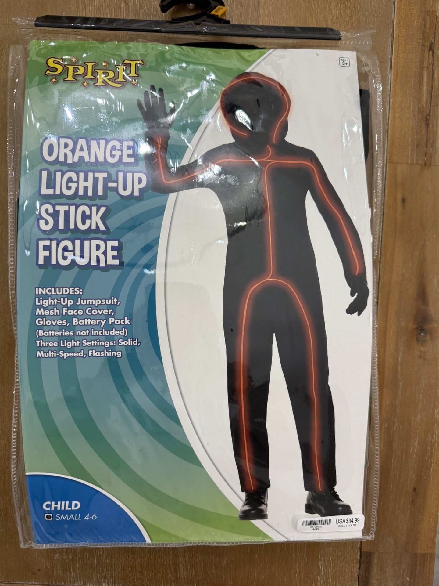 Light Up Stick Figure Halloween Costume