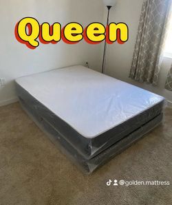 Queen Mattress Set – Medium – Brand New – Delivery Available 🚚