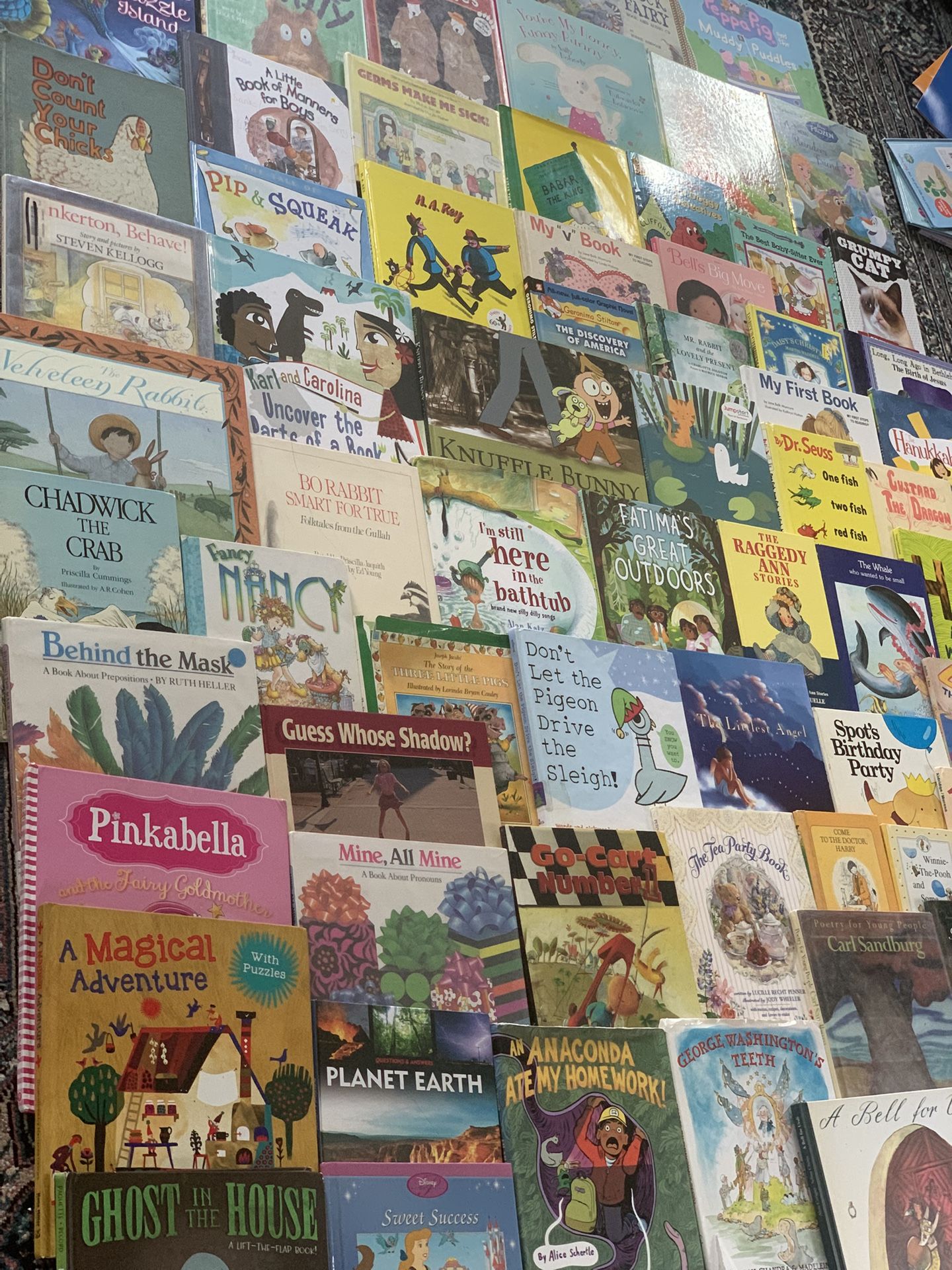 Large Lot of 70 Children’s Picture Books Hardcover Storybook Collection Mix