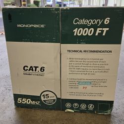 Unopened NIB Monoprice Cat6 Cable - Green