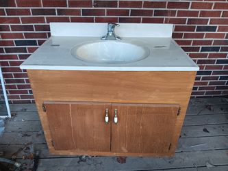 Bathroom vanity and sink