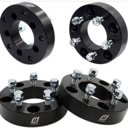 LU HWN 4X4 1.5" Thick 5x5.5 to 5x4.5 Wheel Adapters, Changes Bolt Pattern, 88mm Bore, 1/2-20 Studs for Dodge Ram 1500 Ford F100 F150 Bronco, 5x139.7