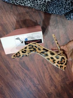 Leopard color, high heels