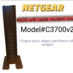 Netgear WiFi Cable Modem Router C3700v2