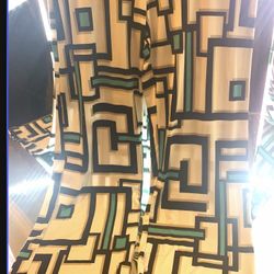 Geometric Print Wide ALeg Pants