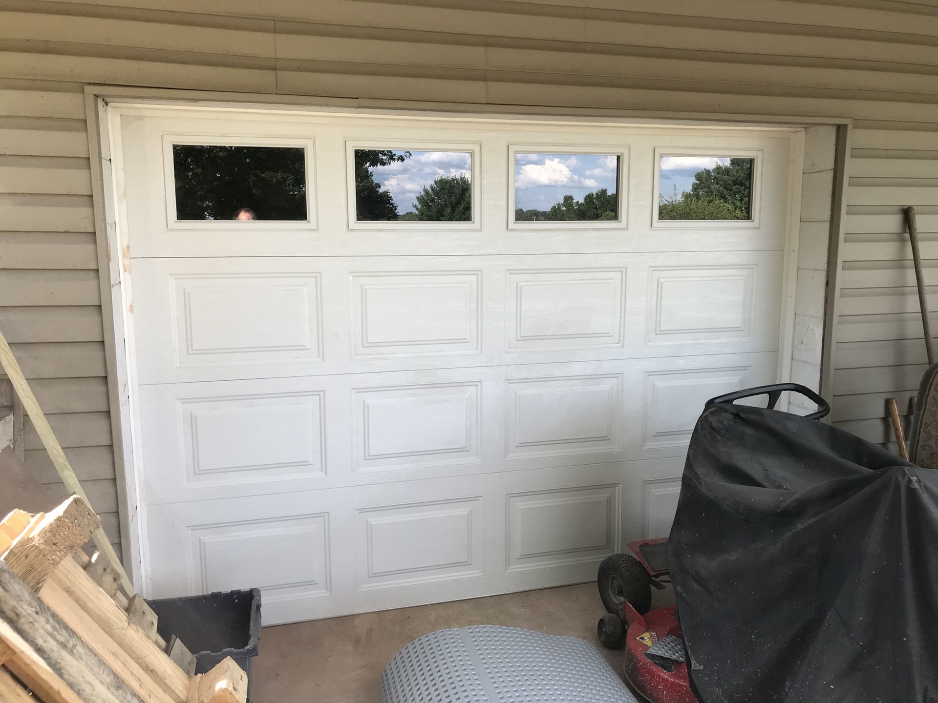9’x6’6 garage door & liftmaster opener
