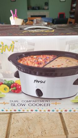 Dual compartment slow cooker