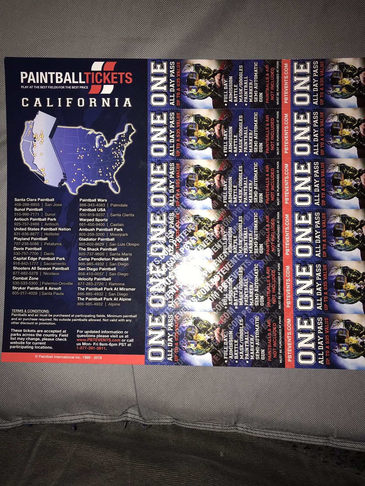 PAINTBALL TICKETS